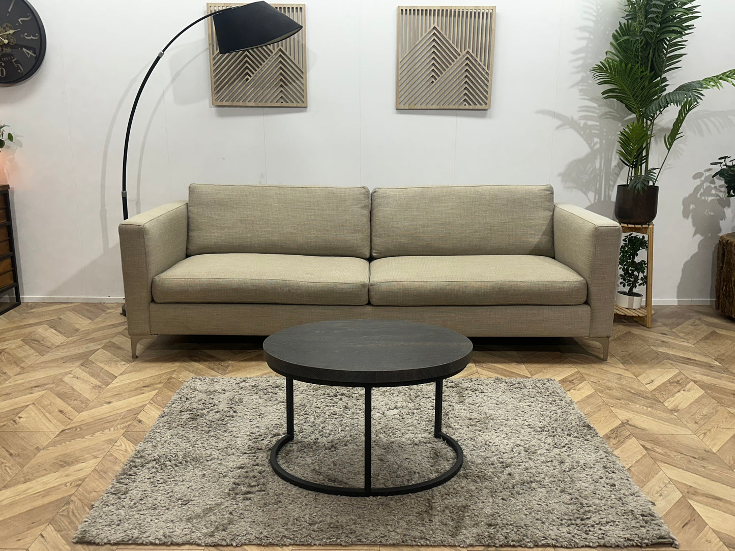 Keijser & Co Beige 3-Zits Bank ~ Losse Kussens Met Afneembare Hoezen