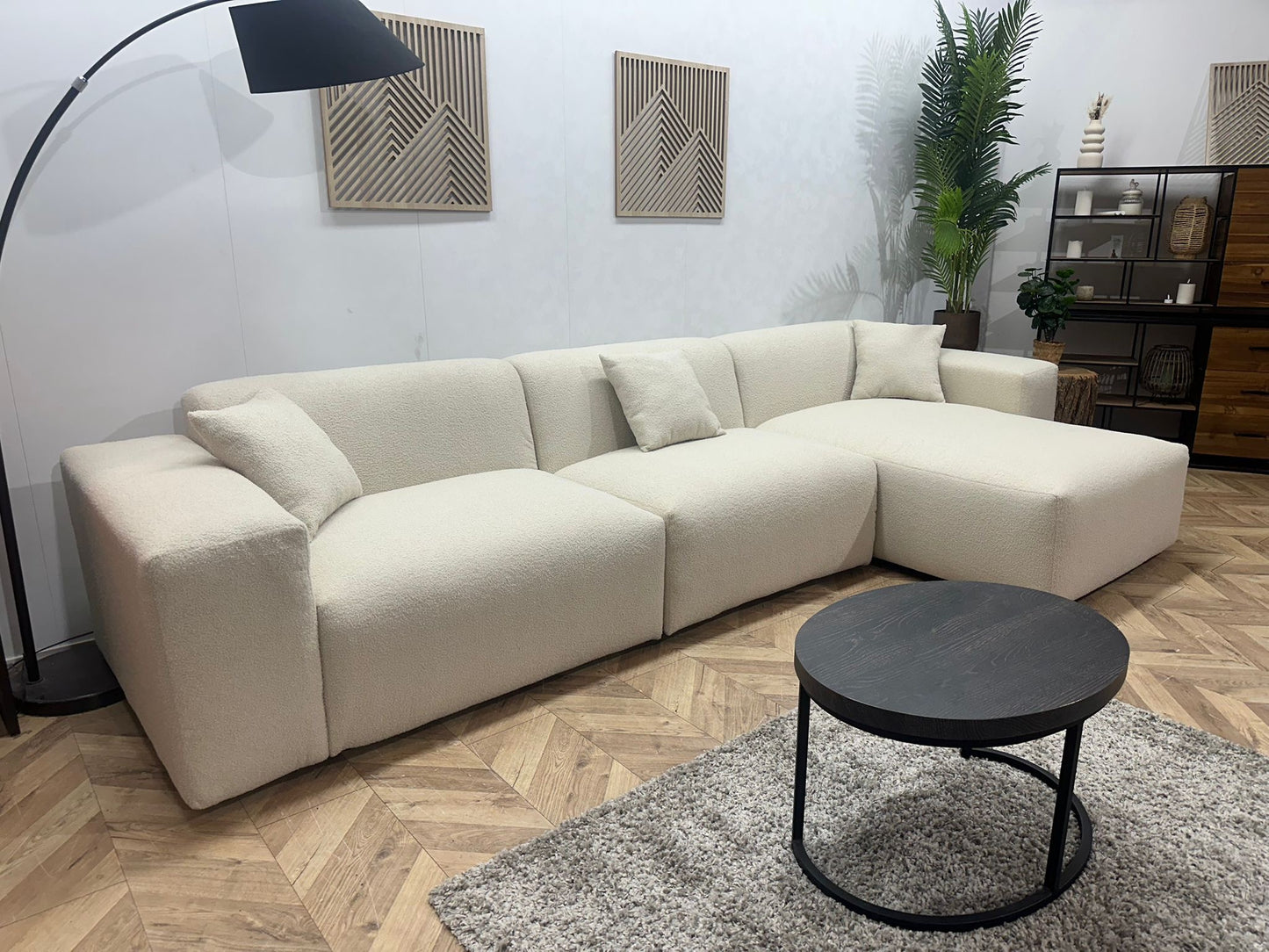 Hoekbank Den Haag XL Bouclé