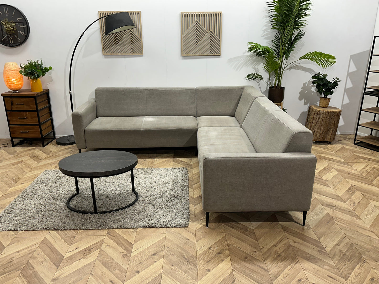 !Inruilvoordeel! Goossens Grijze Hoekbank ~ Beide Hoekopstellingen Mogelijk