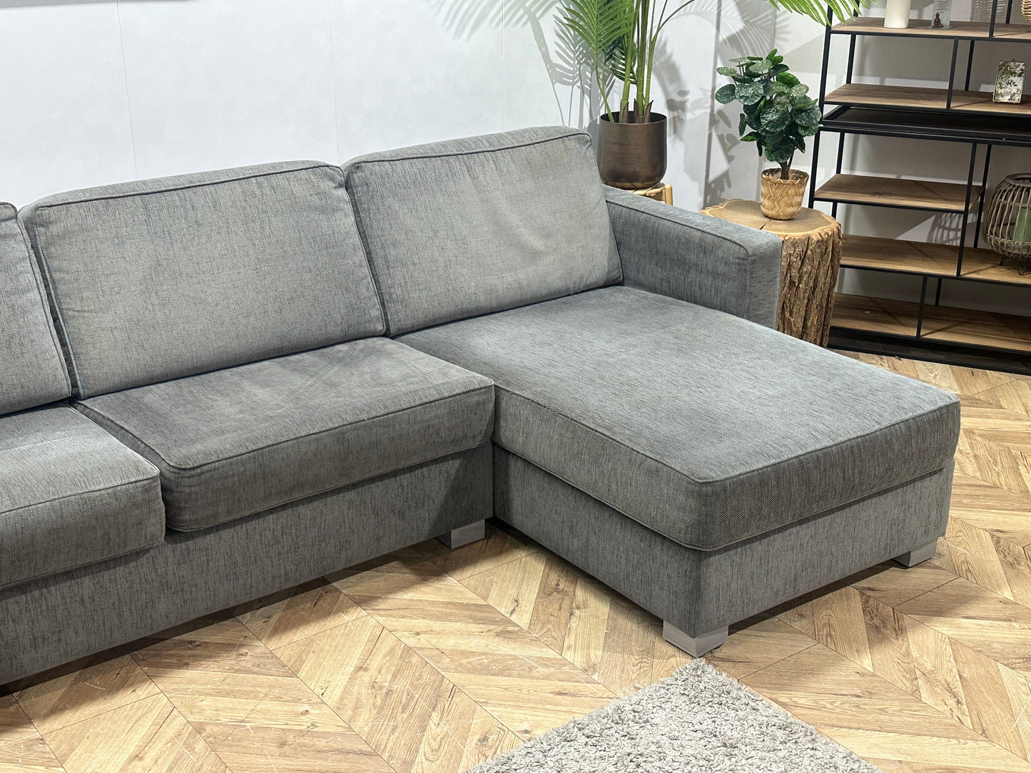 Montèl Grijze Hoekbank Inc Fauteuils ~ Losse Kussens Met Afneembare Hoezen