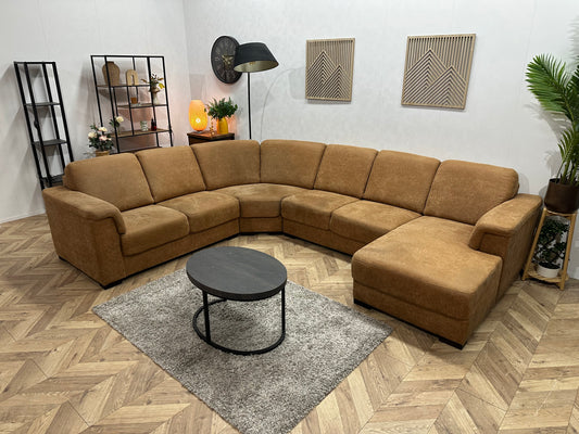 Cognac Bruine Suède Stoffen U Bank ~ Vaste Kussens