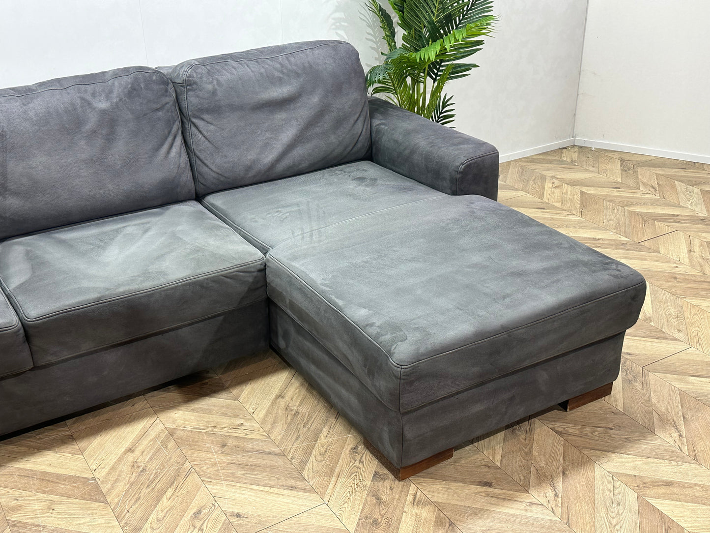 Antraciet Suède Stoffen U Bank ~ Vaste Kussens