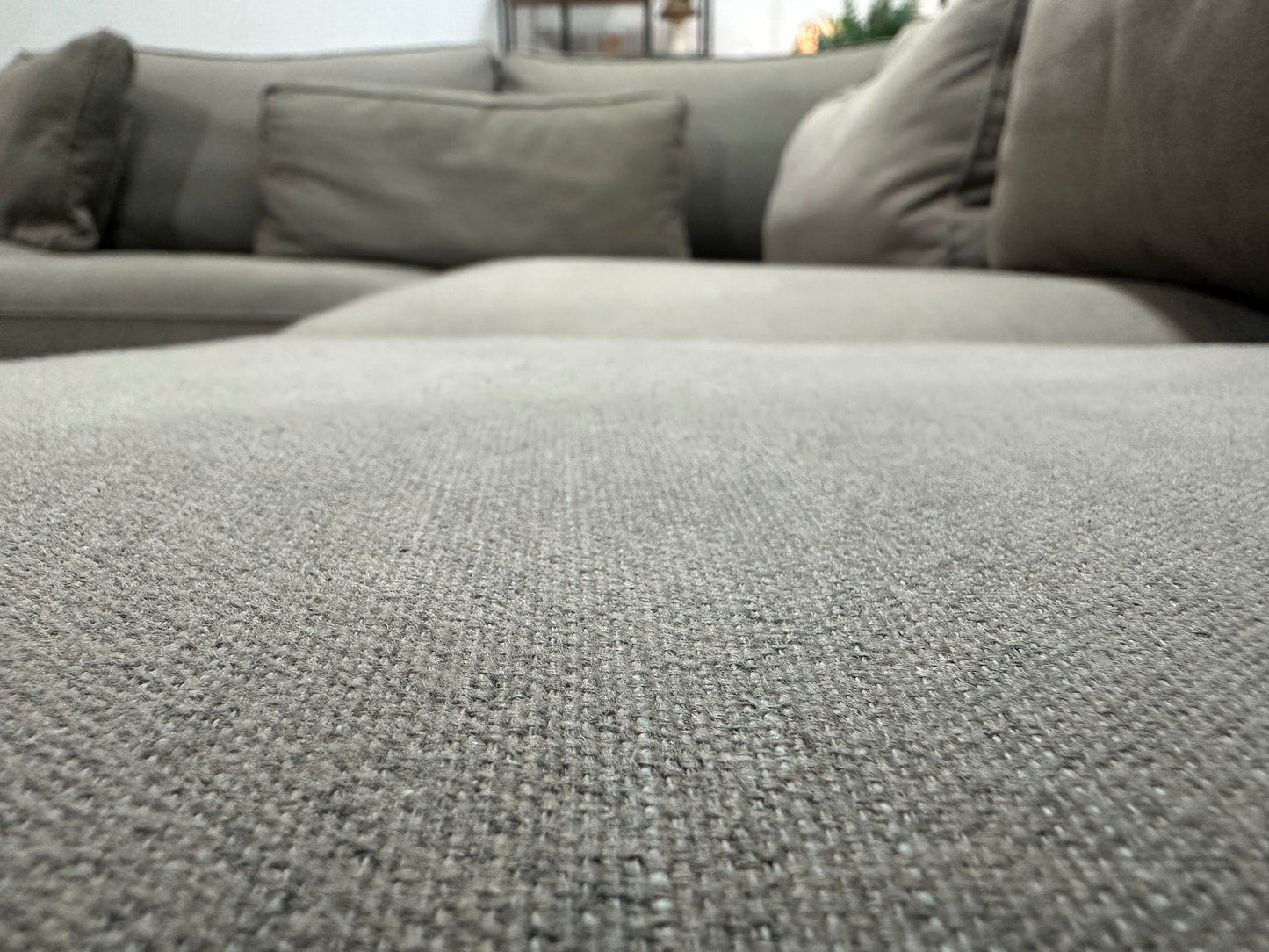 Beige Hoekbank ~ Losse Kussens Met Afneembare Hoezen