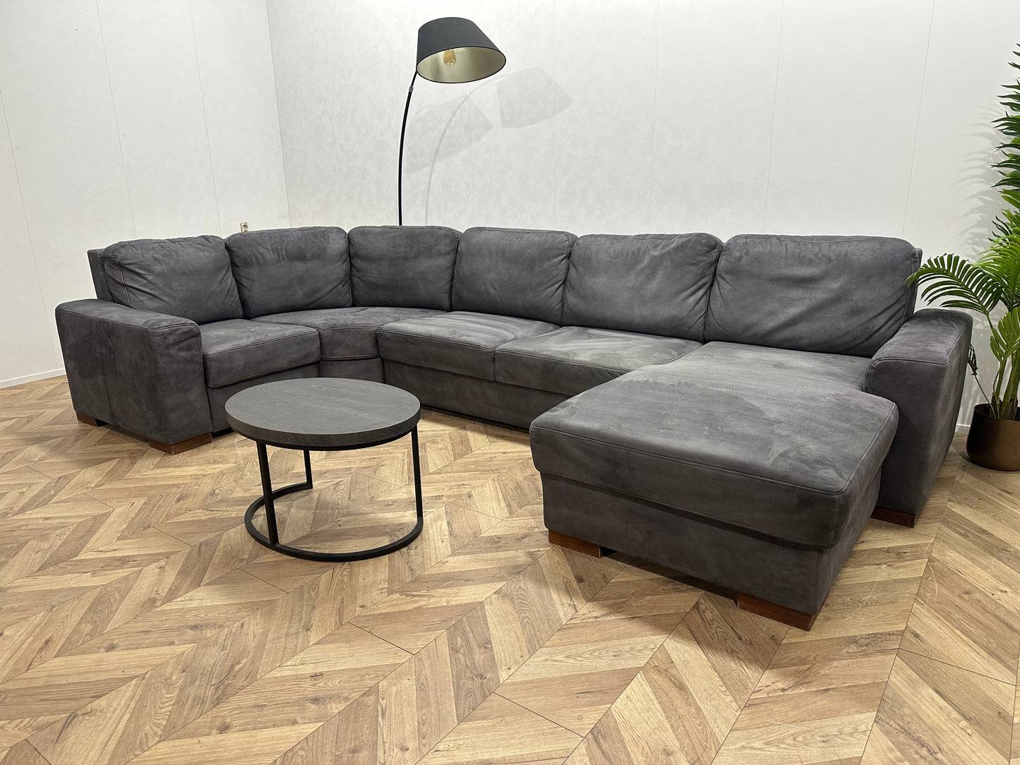 Antraciet Suède Stoffen U Bank ~ Vaste Kussens