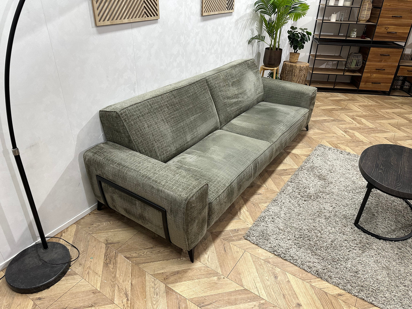 !Nieuwstaat! Xooon Groene 2.5-Zits Bank ~ Vaste Kussens