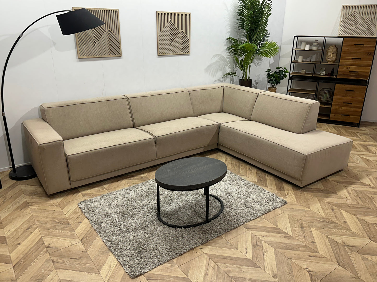 Beige Hoekbank ~ Inruilvoordeel