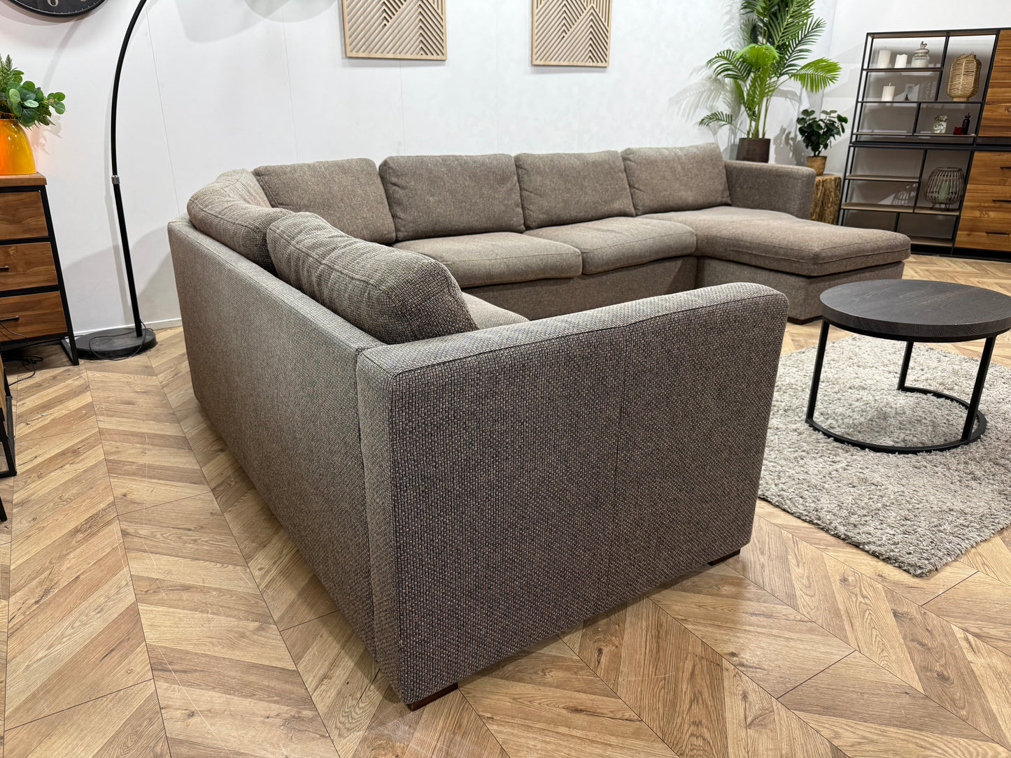 Bruine Stoffen U Bank ~ Losse Rugkussens