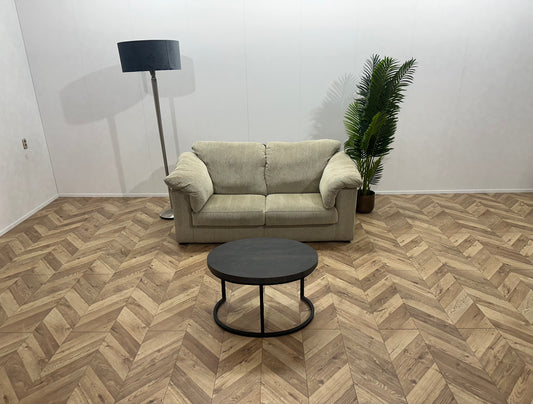 Crème 2-Zits Bank ~ Losse Kussens Met Afneembare Hoezen