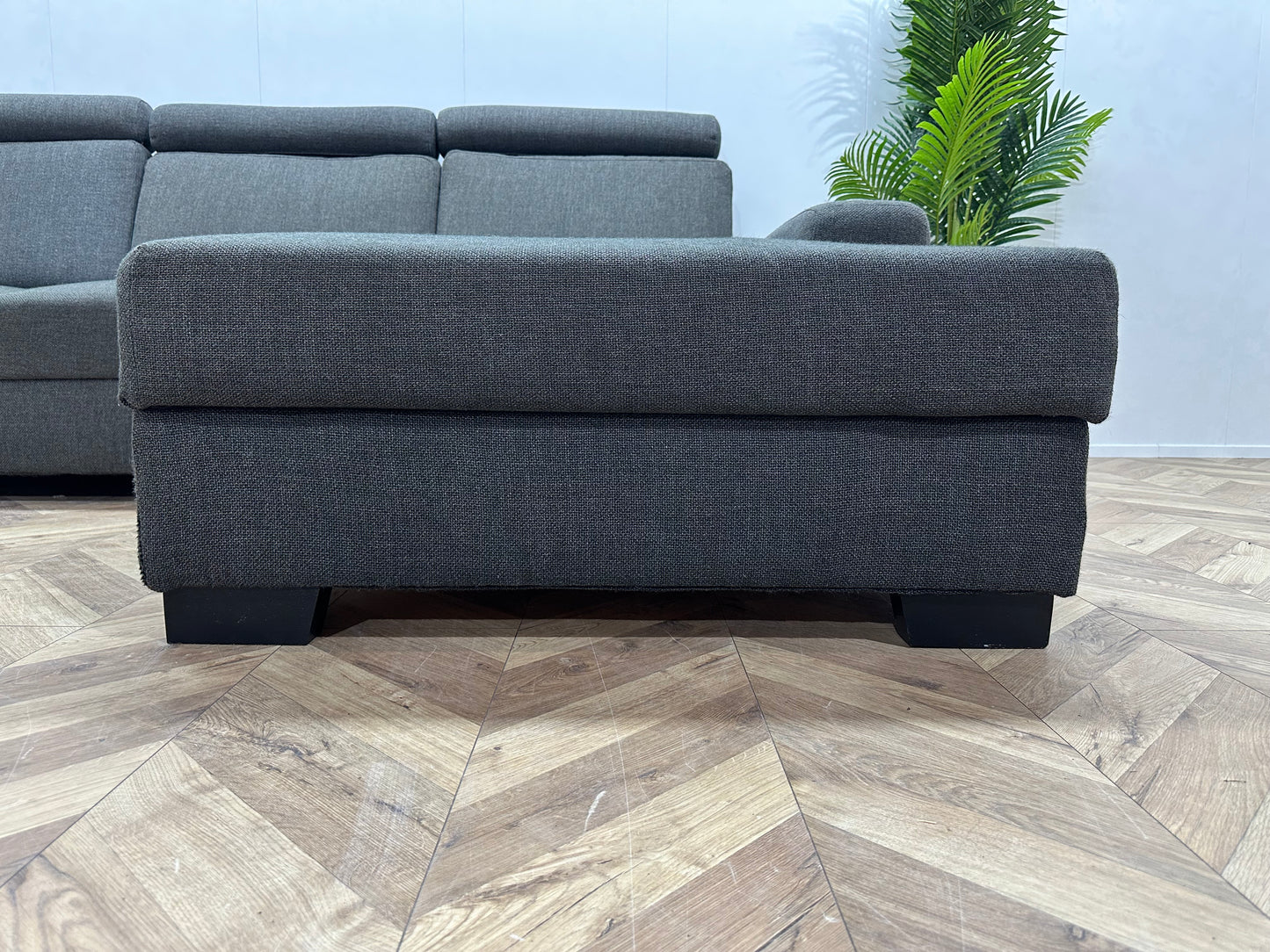 Antraciet Hoekbank ~ Extra Opbergruimte
