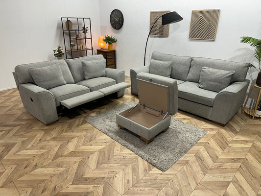 Licht Grijze Banken Set ~ Relax Functie