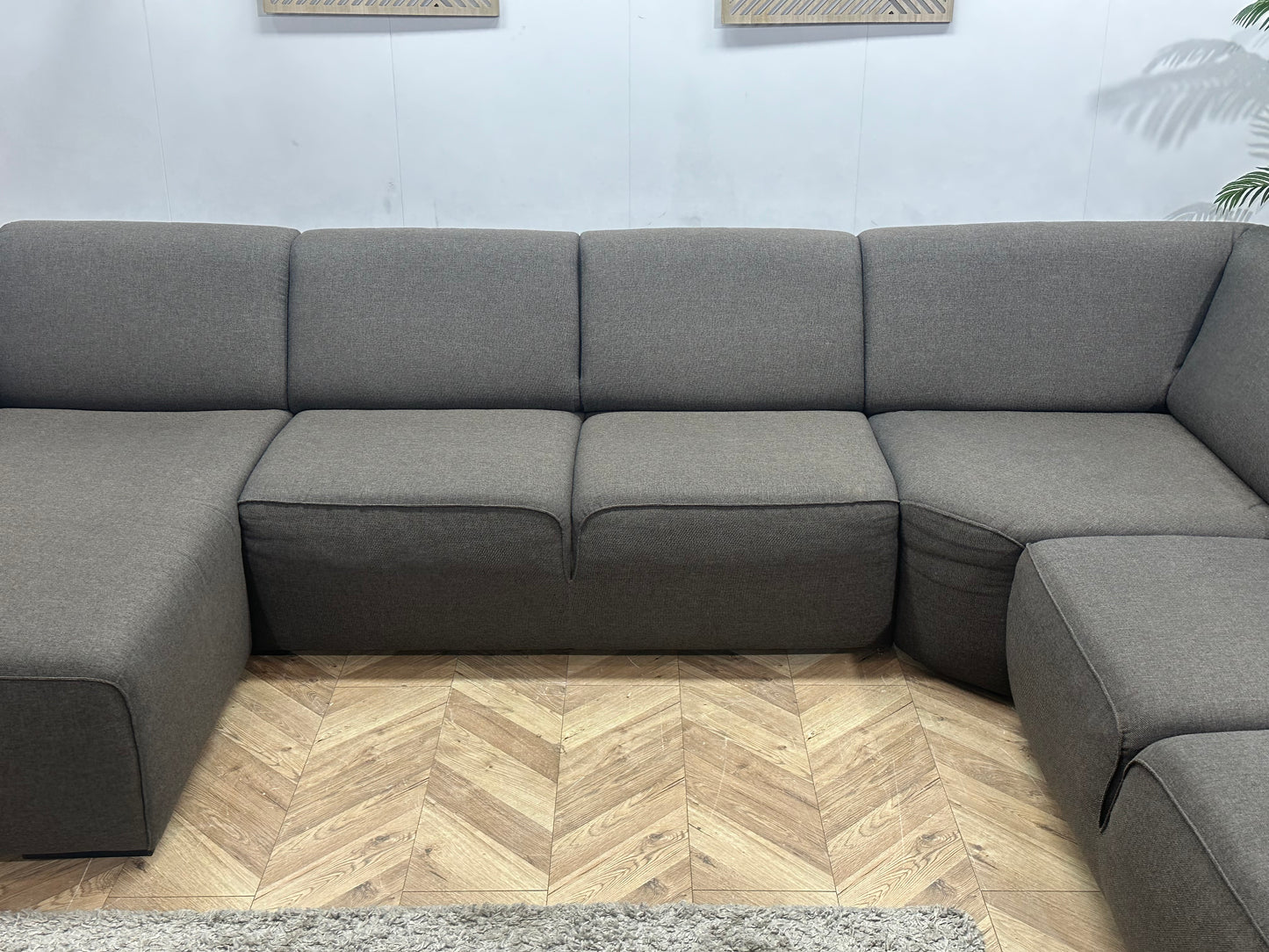 Taupe U Bank ~ Vaste Kussens