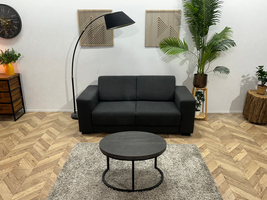 Antraciet 2.5-Zits Bank ~ Vaste Kussens