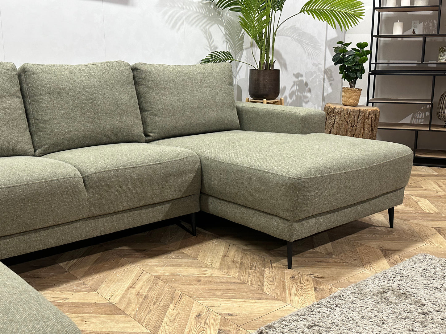 Grijze U Bank ~ Losse Rugkussens Met Afneembare Hoezen