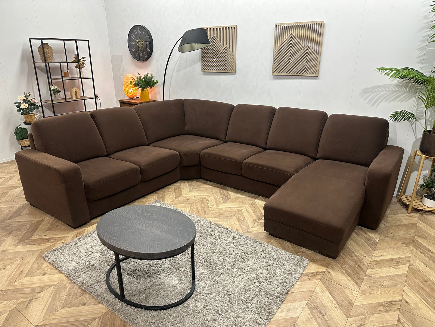 Bruine Stoffen U Bank ~ Vaste Kussens