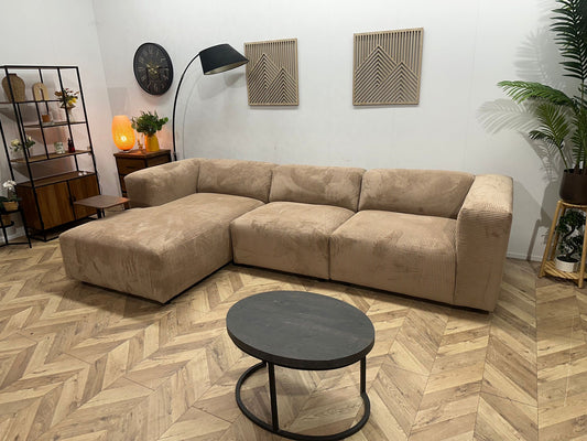 Hoekbank Amersfoort XL Ribstof