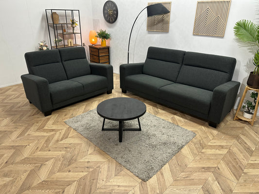 Antraciet Banken Set ~ Vaste Kussens