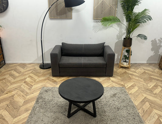 Antraciet 2-Zits Bank ~ Losse Rugkussens Met Afneembare Hoezen