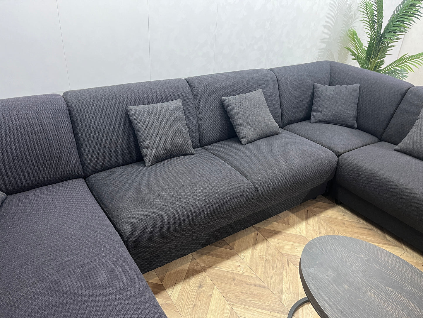 Antraciet U Bank - Vaste Kussens