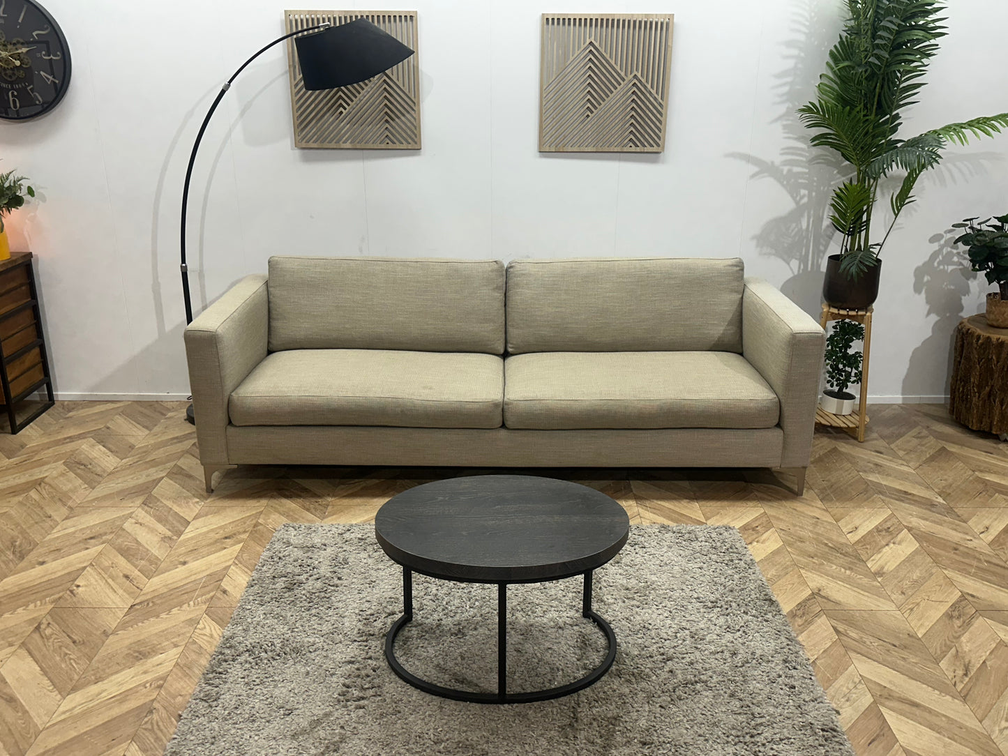 Keijser & Co Beige 3-Zits Bank ~ Losse Kussens Met Afneembare Hoezen