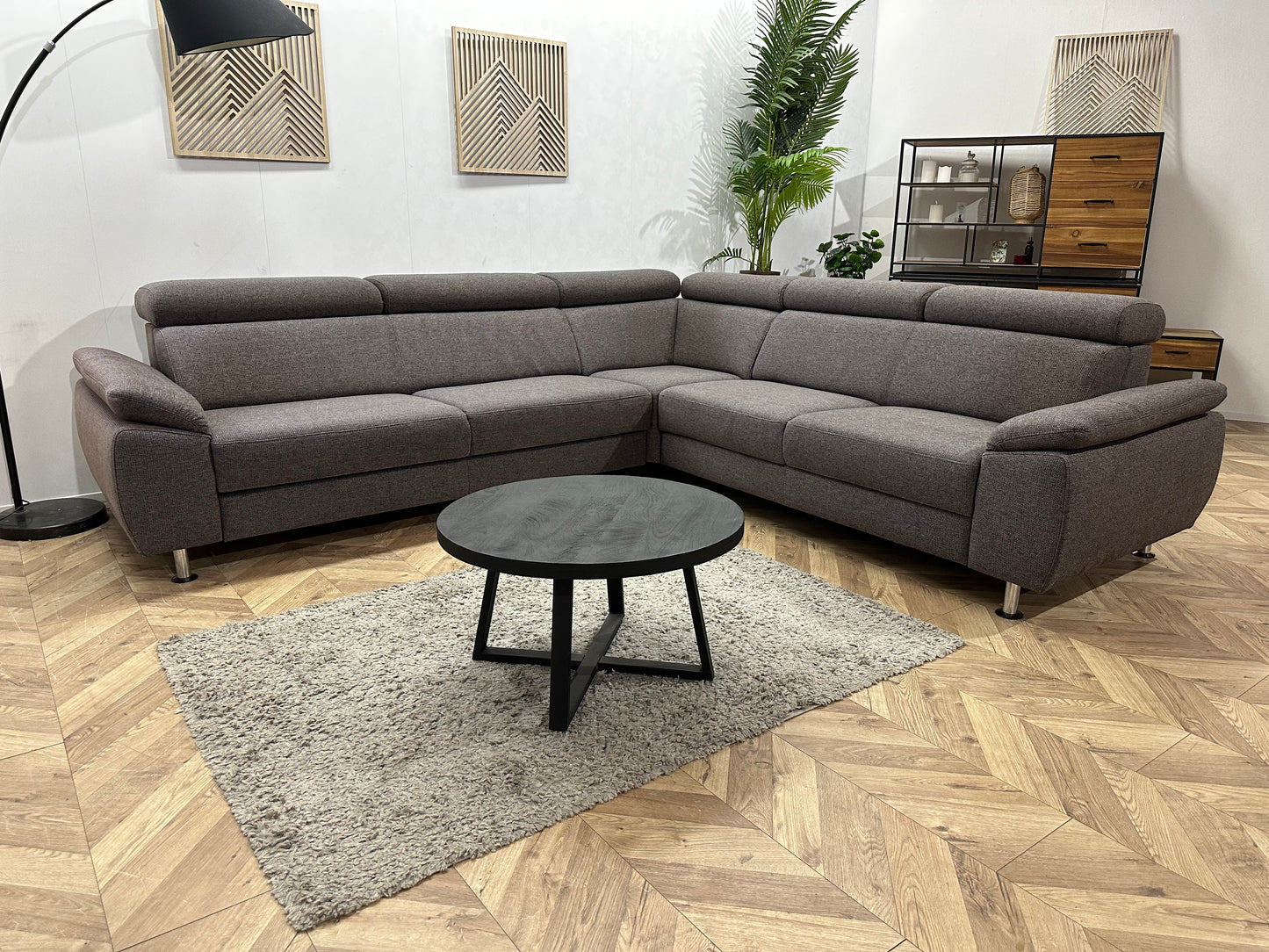 In.House Antraciet Hoekbank ~ Opbergruimte