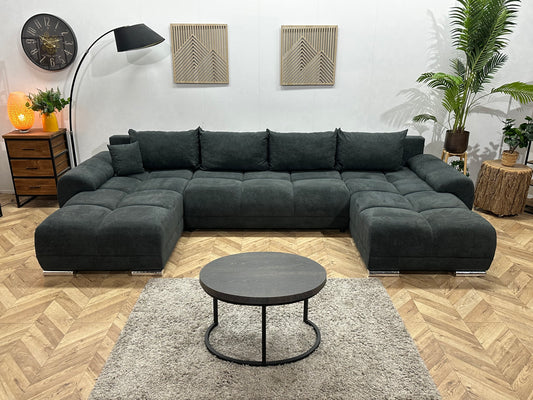 !Showroommodel! Antraciet Velvet U Bank