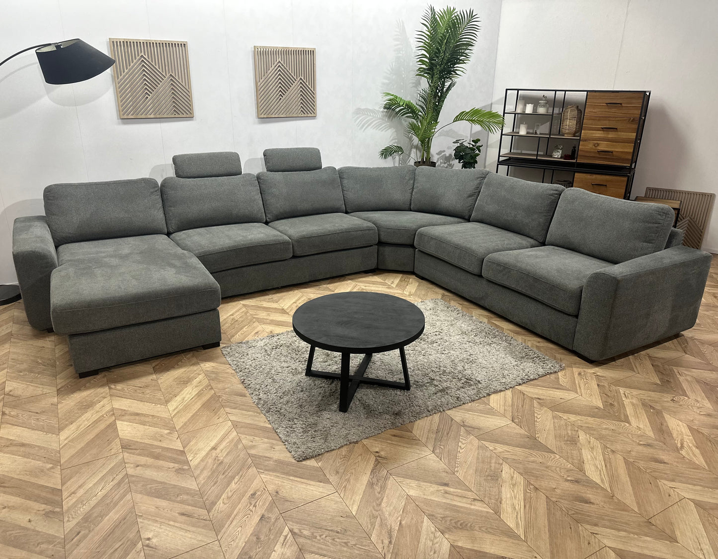 Antraciet Suède Stoffen U Bank ~ Losse Kussens Met Afneembare Hoezen