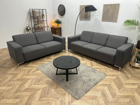 Antraciet Banken Set ~ Vaste Kussens