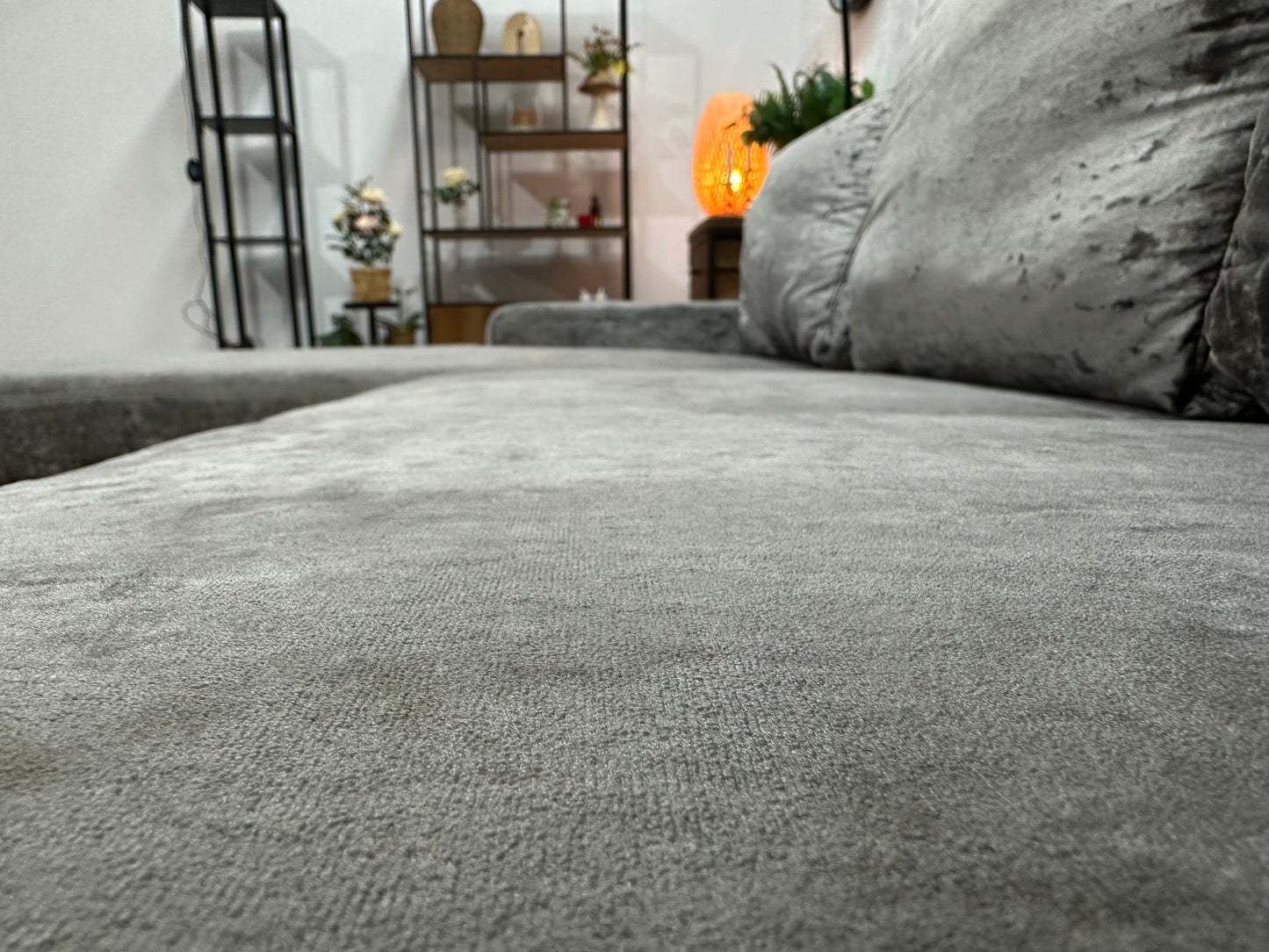 Grijze Velvet U Bank ~ Inruilvoordeel