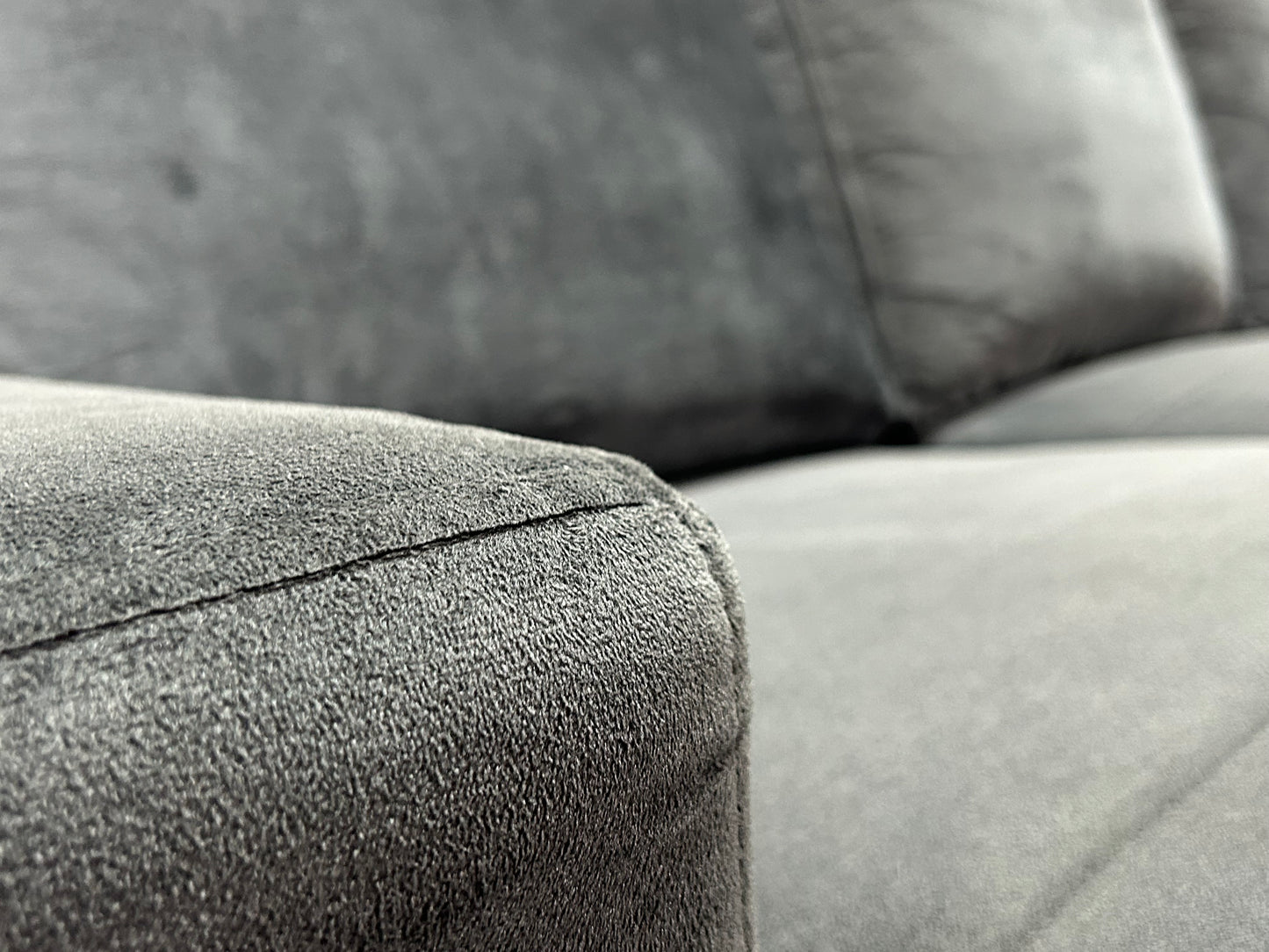 Blauwe Velvet U Bank ~ Losse Rugkussens Met Afneembare Hoezen