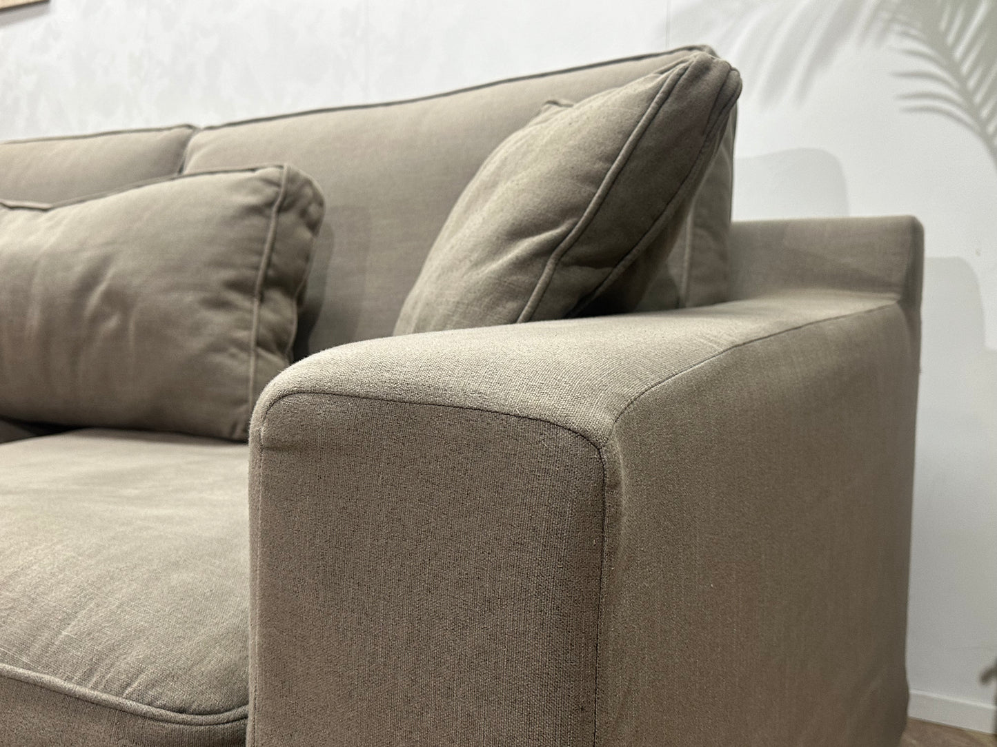 Beige Hoekbank ~ Losse Kussens Met Afneembare Hoezen