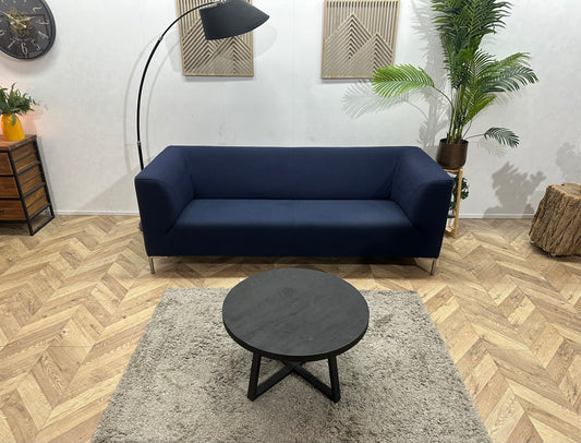 Montèl Blauwe 2.5-Zits Bank ~ Vaste Kussens