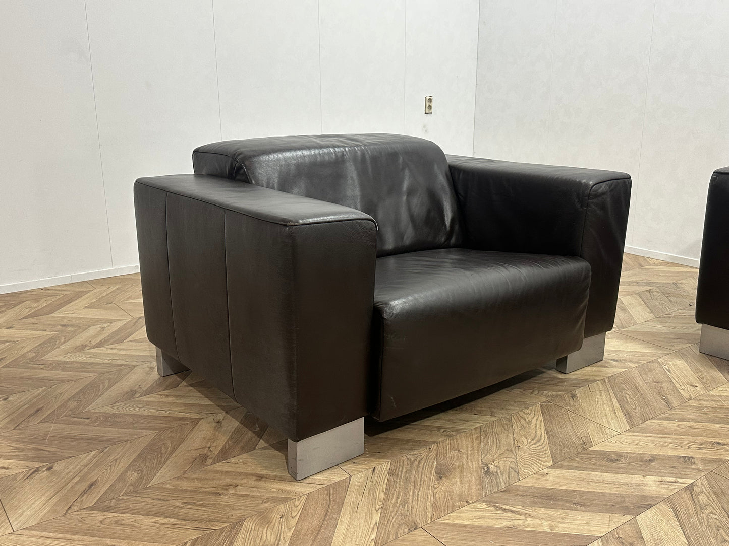 Bruine Echt Lederen Banken Set ~ Verstelbare Hoofdsteunen