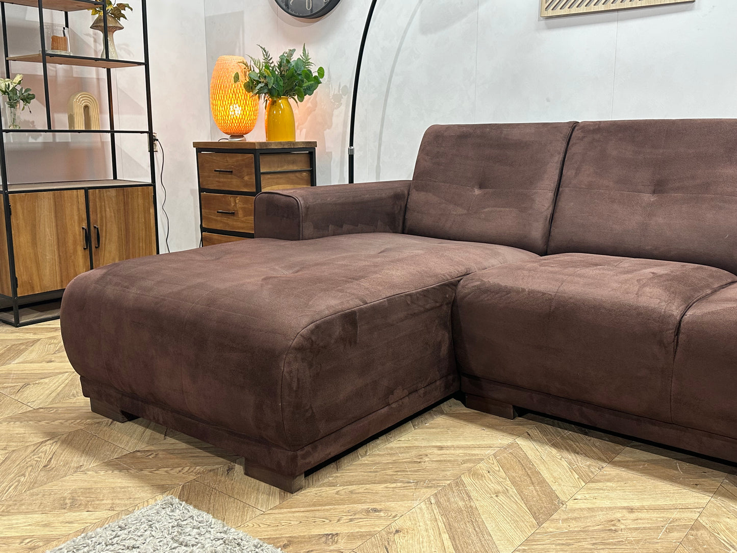 Bruine Suède Stoffen U Bank ~ Vaste Kussens