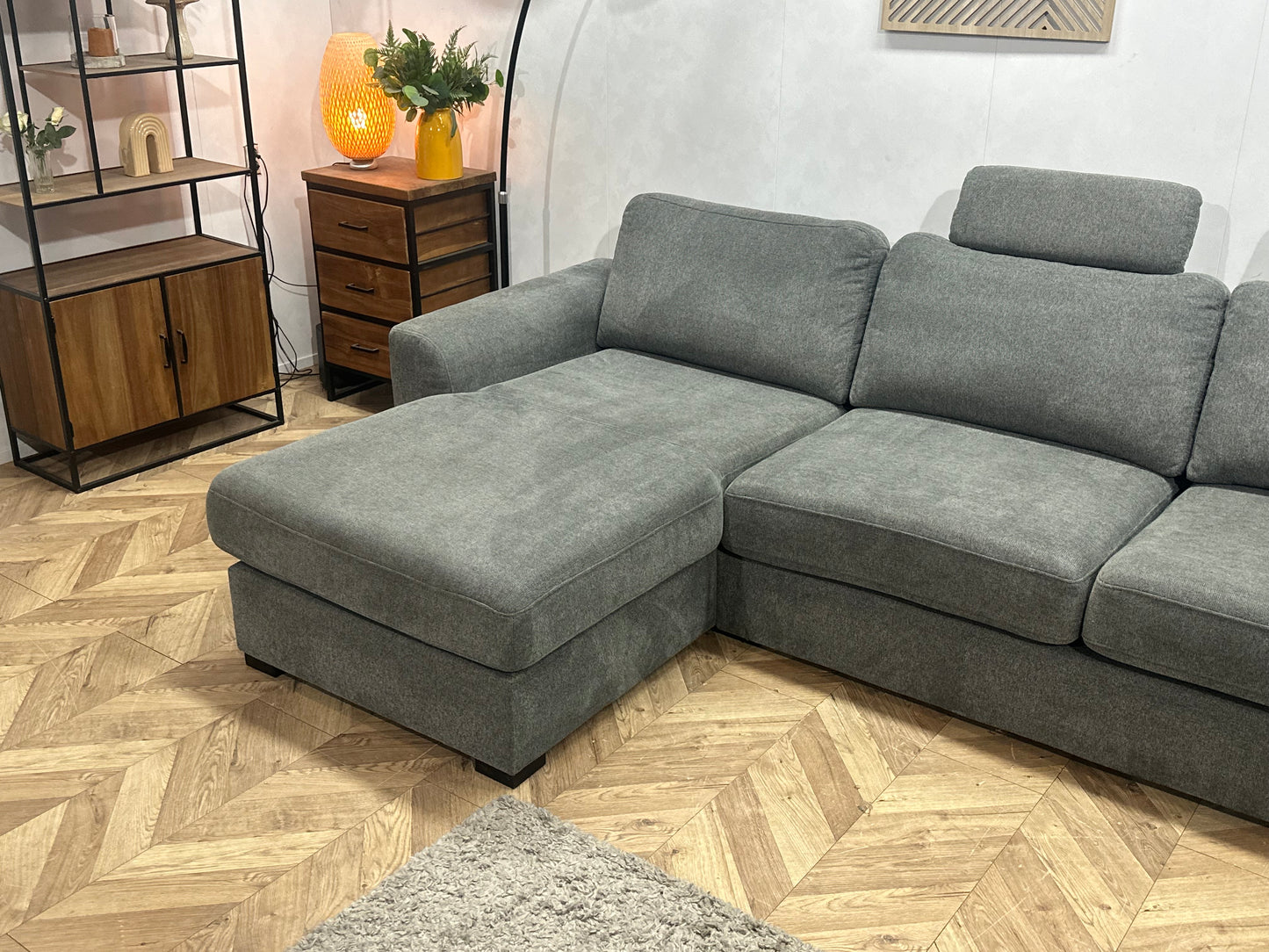 Antraciet Suède Stoffen U Bank ~ Losse Kussens Met Afneembare Hoezen