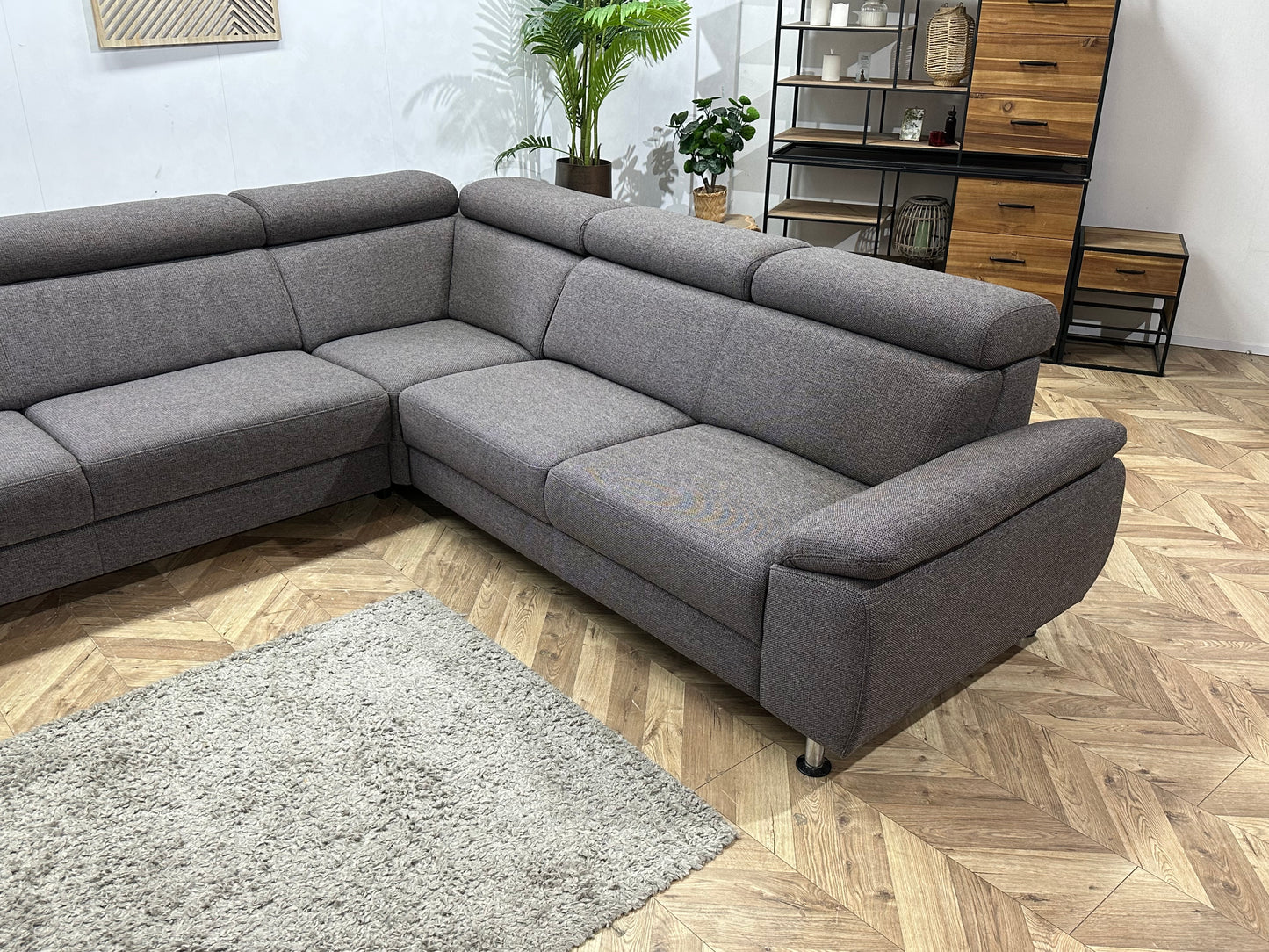 In.House Antraciet Hoekbank ~ Opbergruimte