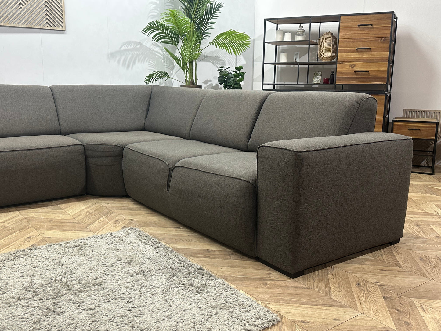 Taupe U Bank ~ Vaste Kussens