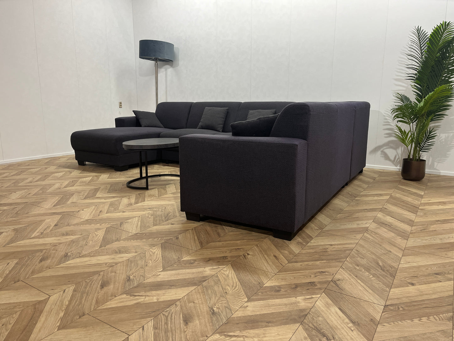 Antraciet U Bank - Vaste Kussens
