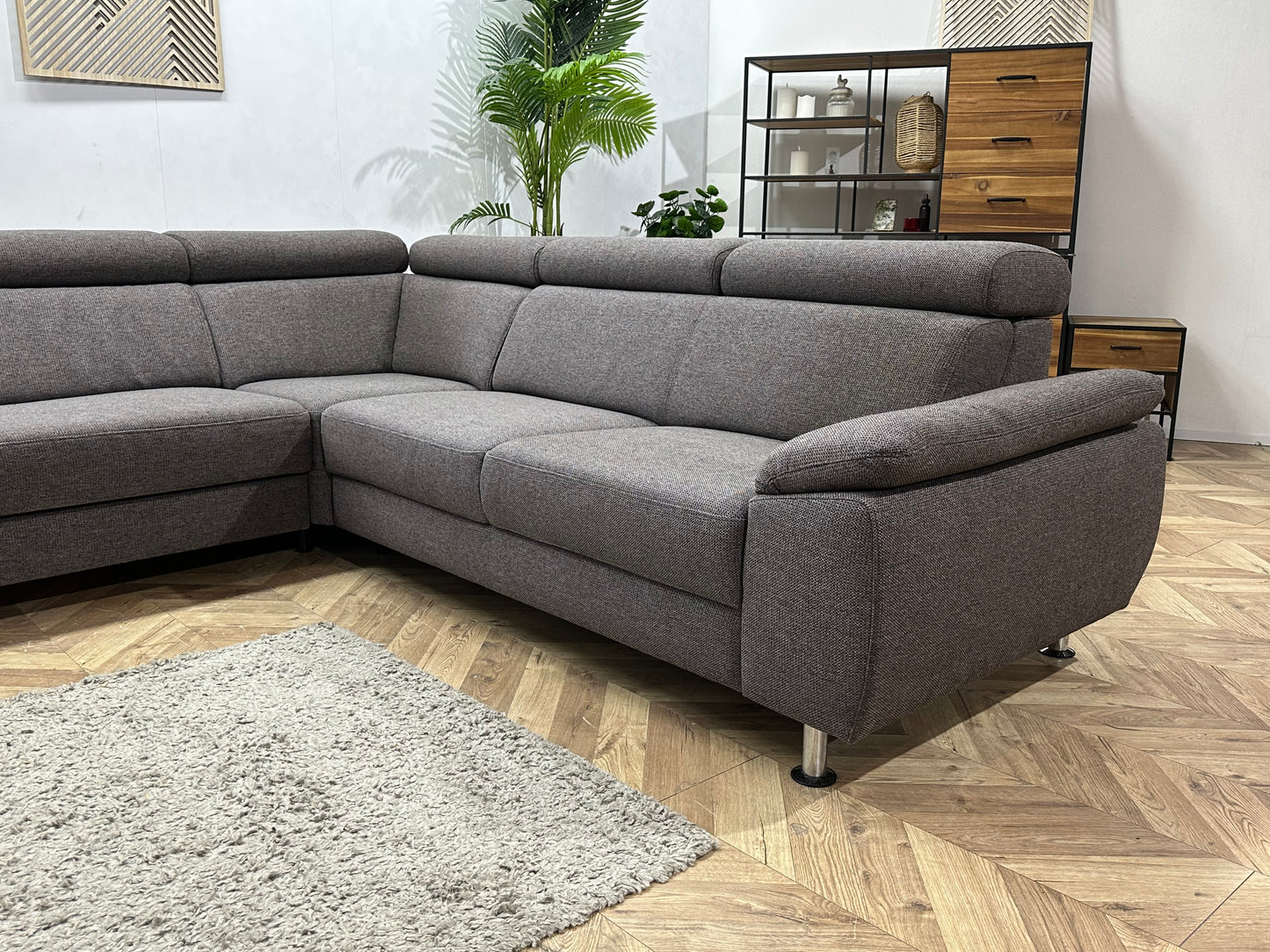 In.House Antraciet Hoekbank ~ Opbergruimte