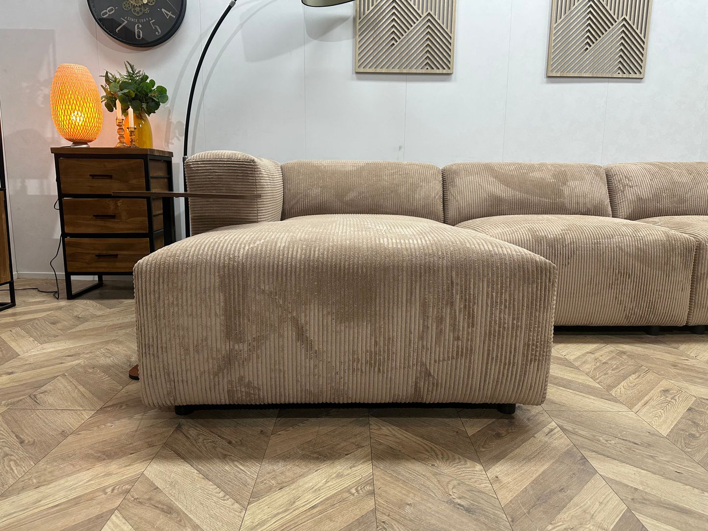 Hoekbank Amersfoort XL Ribstof