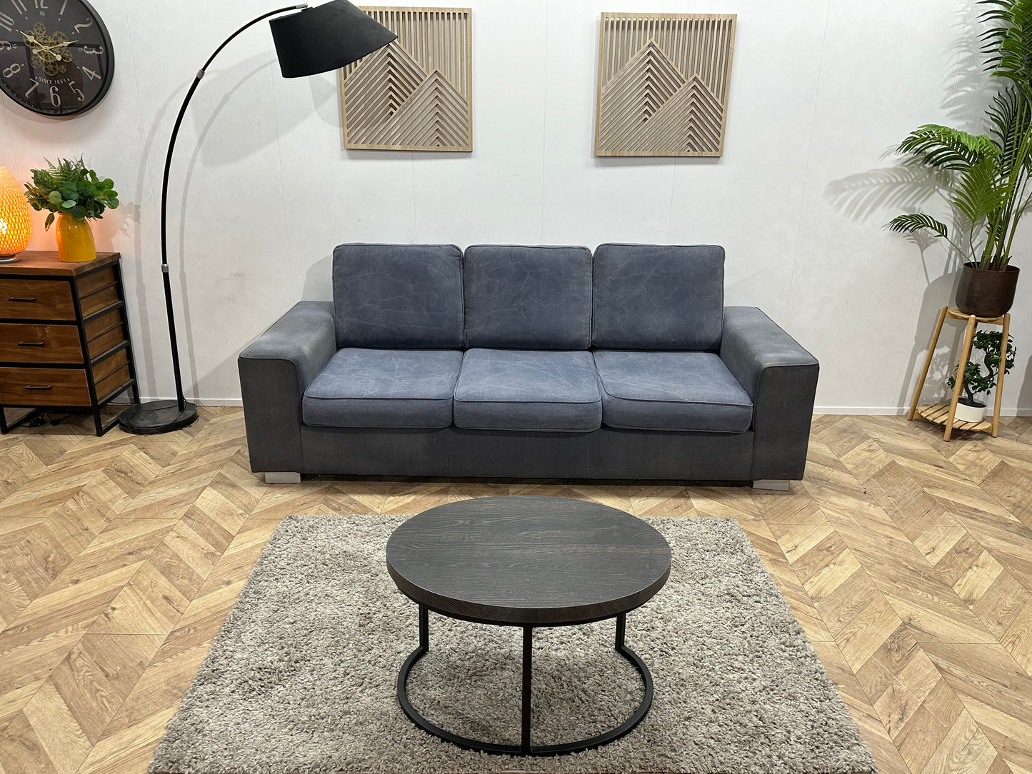 !Inruilvoordeel! Blauwe 2.5-Zits Bank