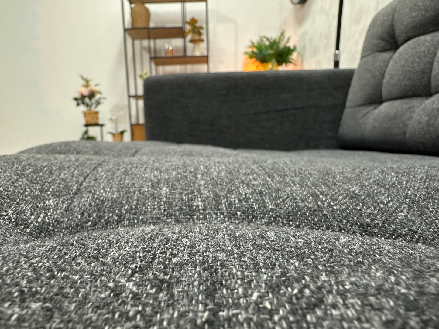 Antraciet 2.5-Zits Bank ~ Losse Kussens Met Afneembare Hoezen