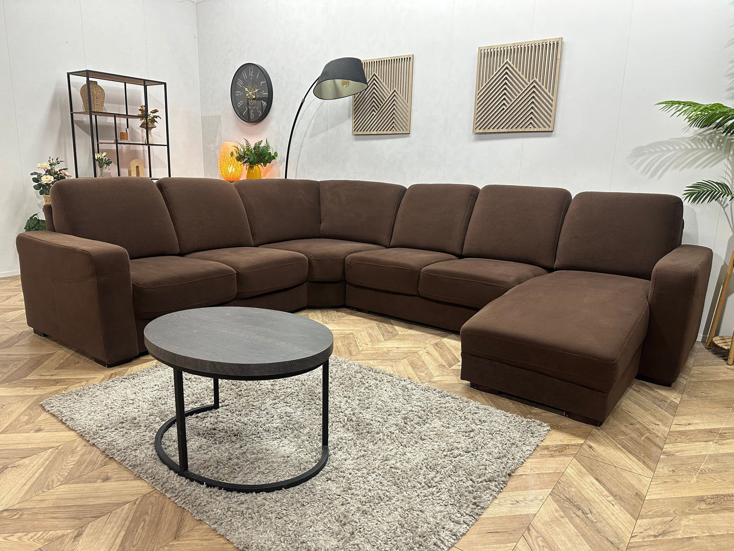 Bruine Stoffen U Bank ~ Vaste Kussens