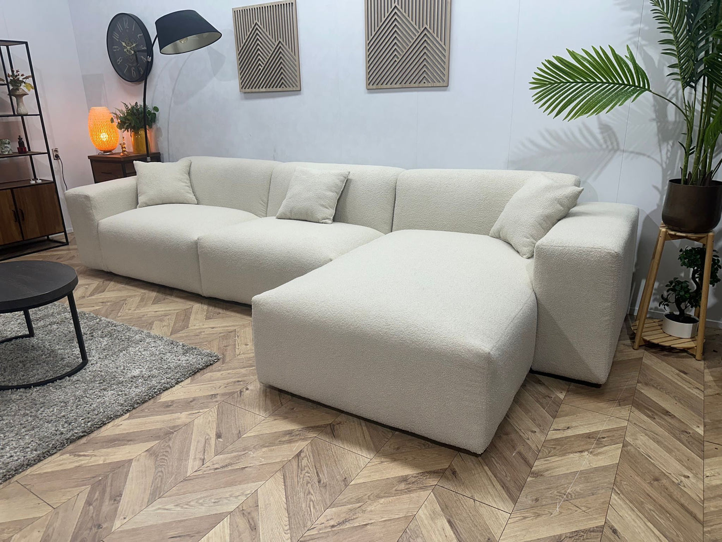 Hoekbank Den Haag XL Bouclé