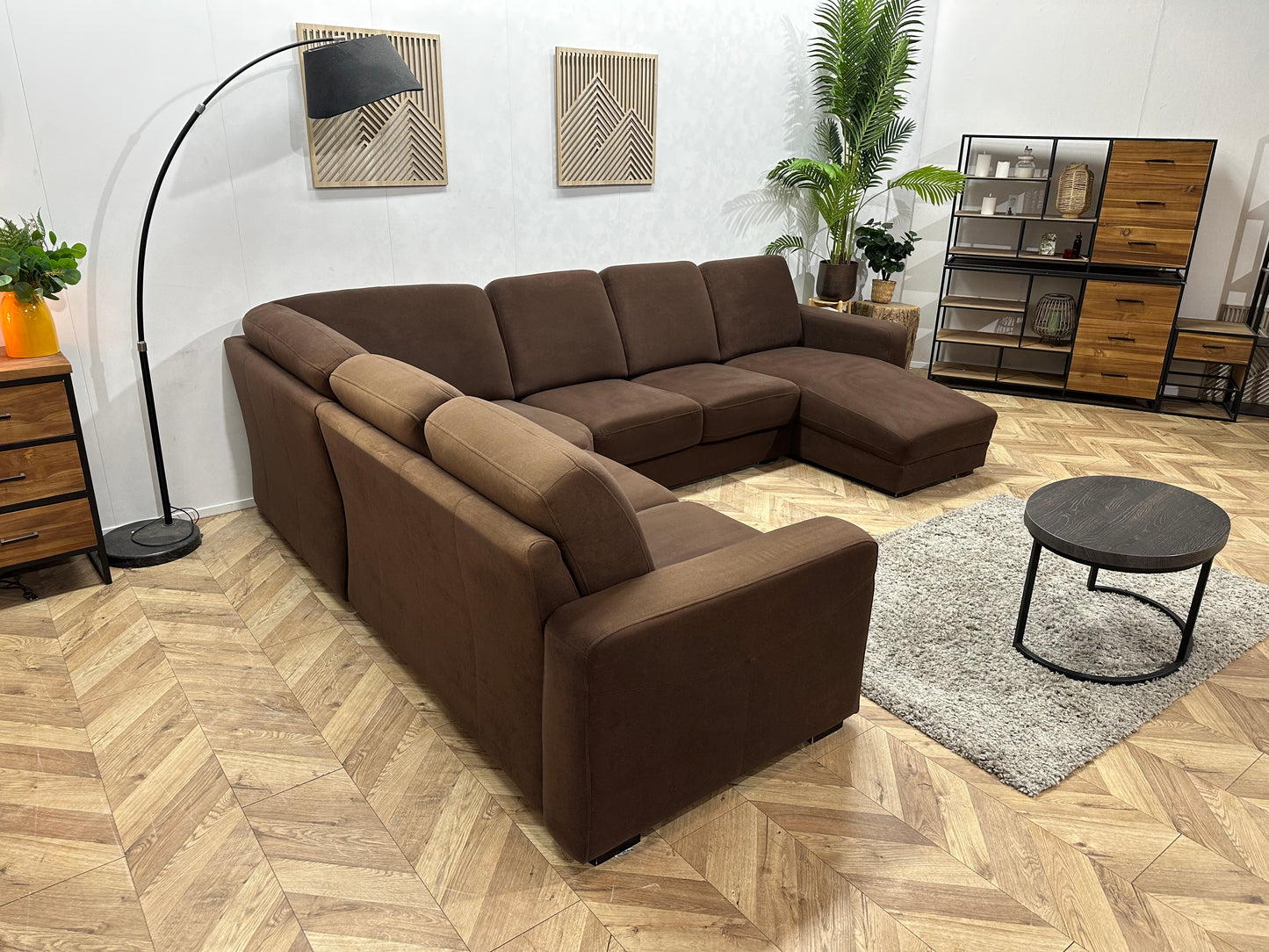 Bruine Stoffen U Bank ~ Vaste Kussens