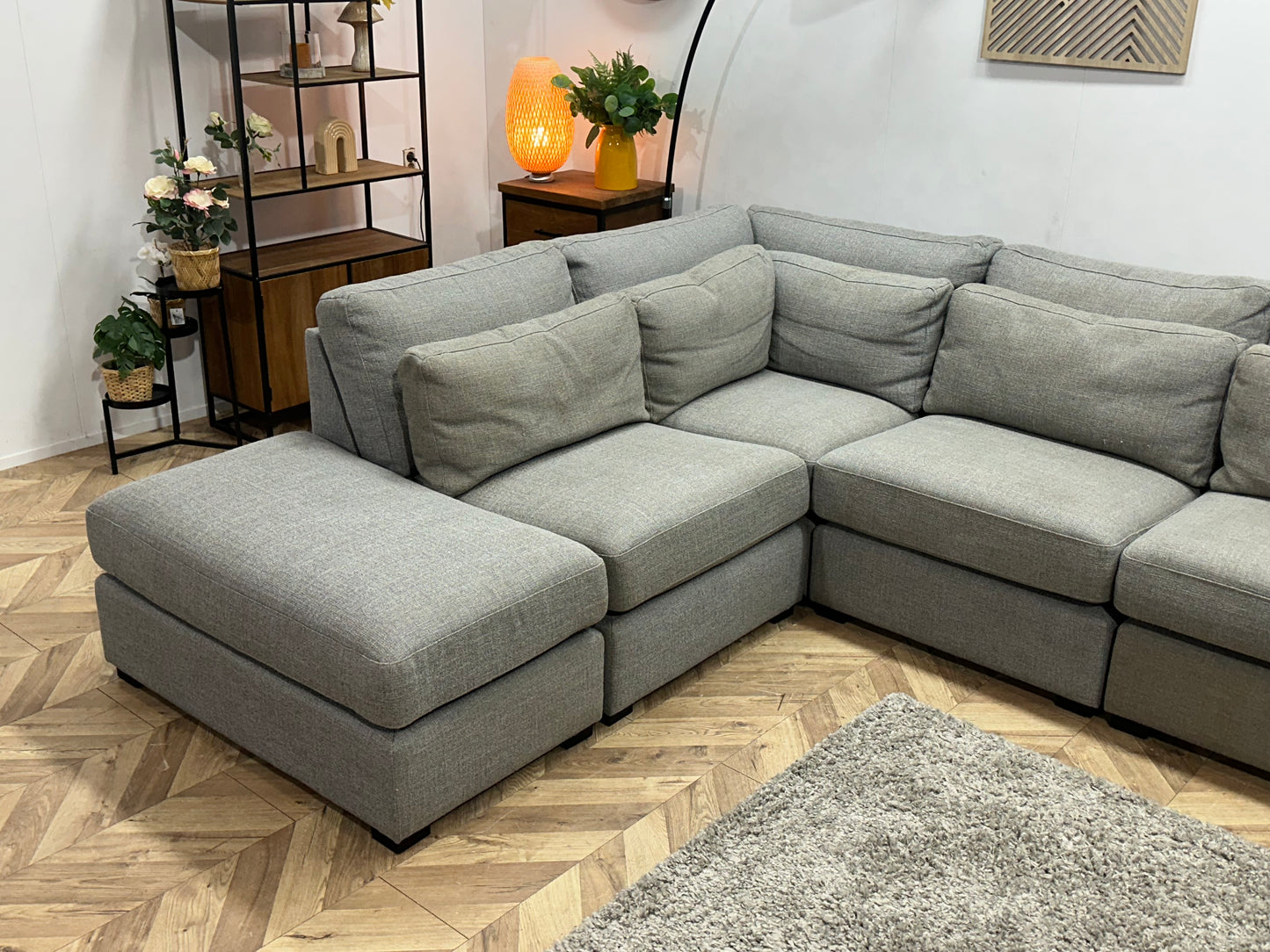Montèl Grijze Ruime Hoekbank ~ Inruilvoordeel
