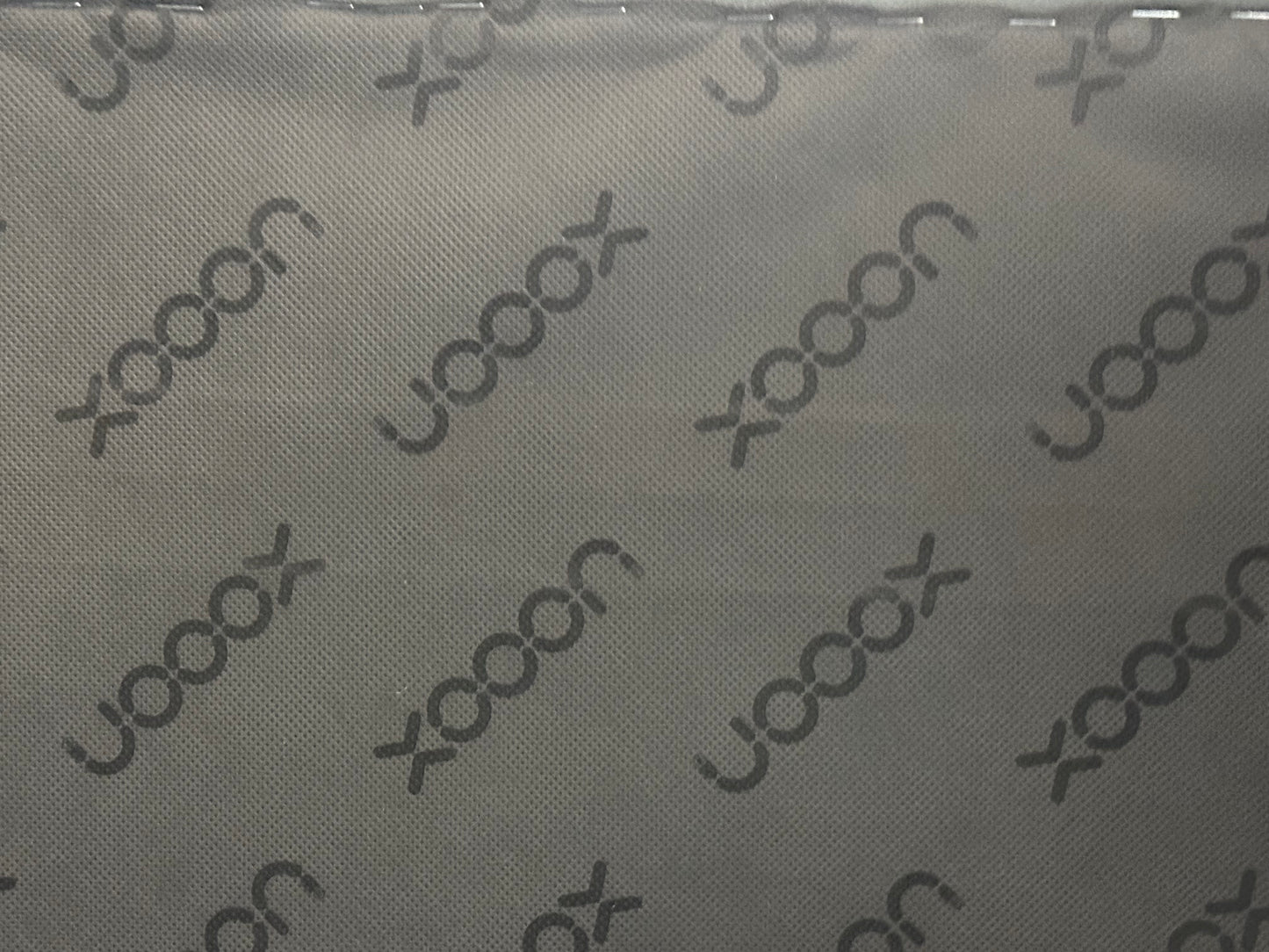 Xooon Licht Grijze/Blauwe Ribstof Hoekbank ~ Verstelbare Hoofdsteunen