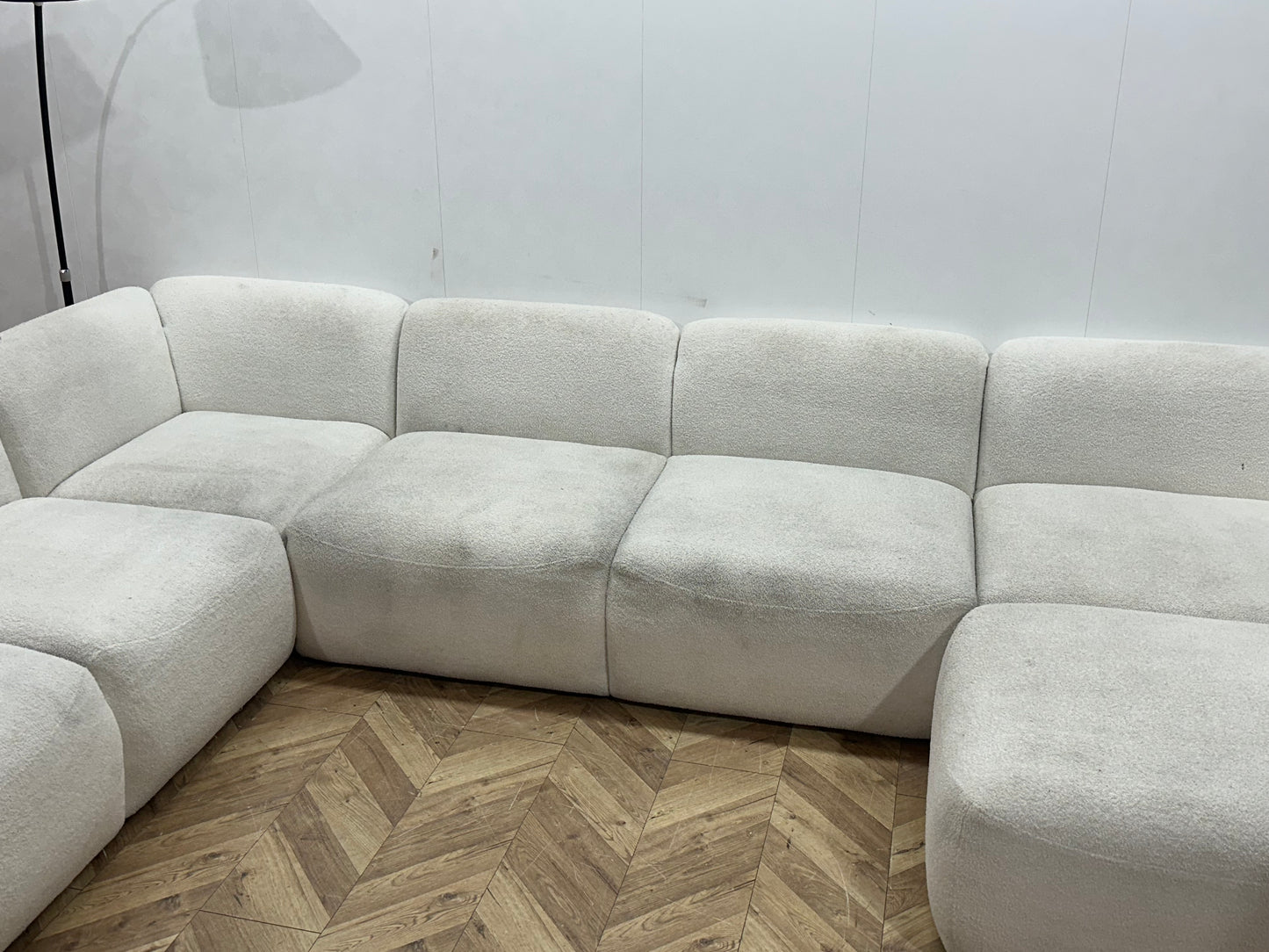 Witte Bouclé Stoffen U Bank ~ Inruilvoordeel