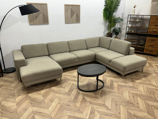 Beige U Bank ~ Losse Rugkussens Met Afneembare Hoezen
