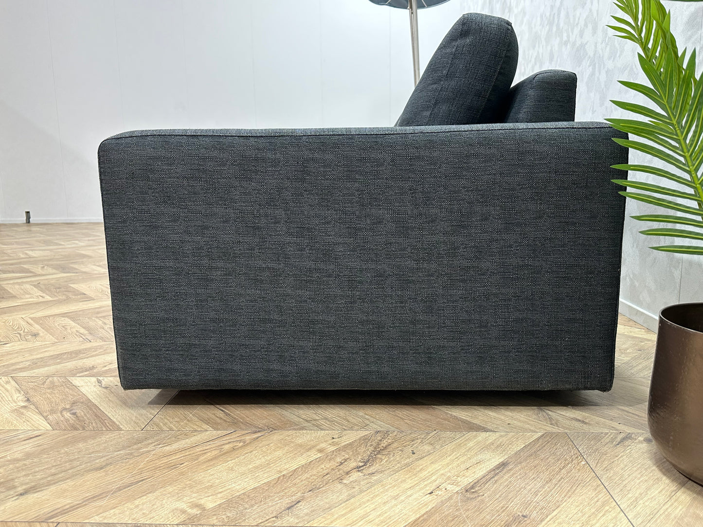 Antraciet 2.5-Zits Bank ~ Losse Kussens Met Afneembare Hoezen