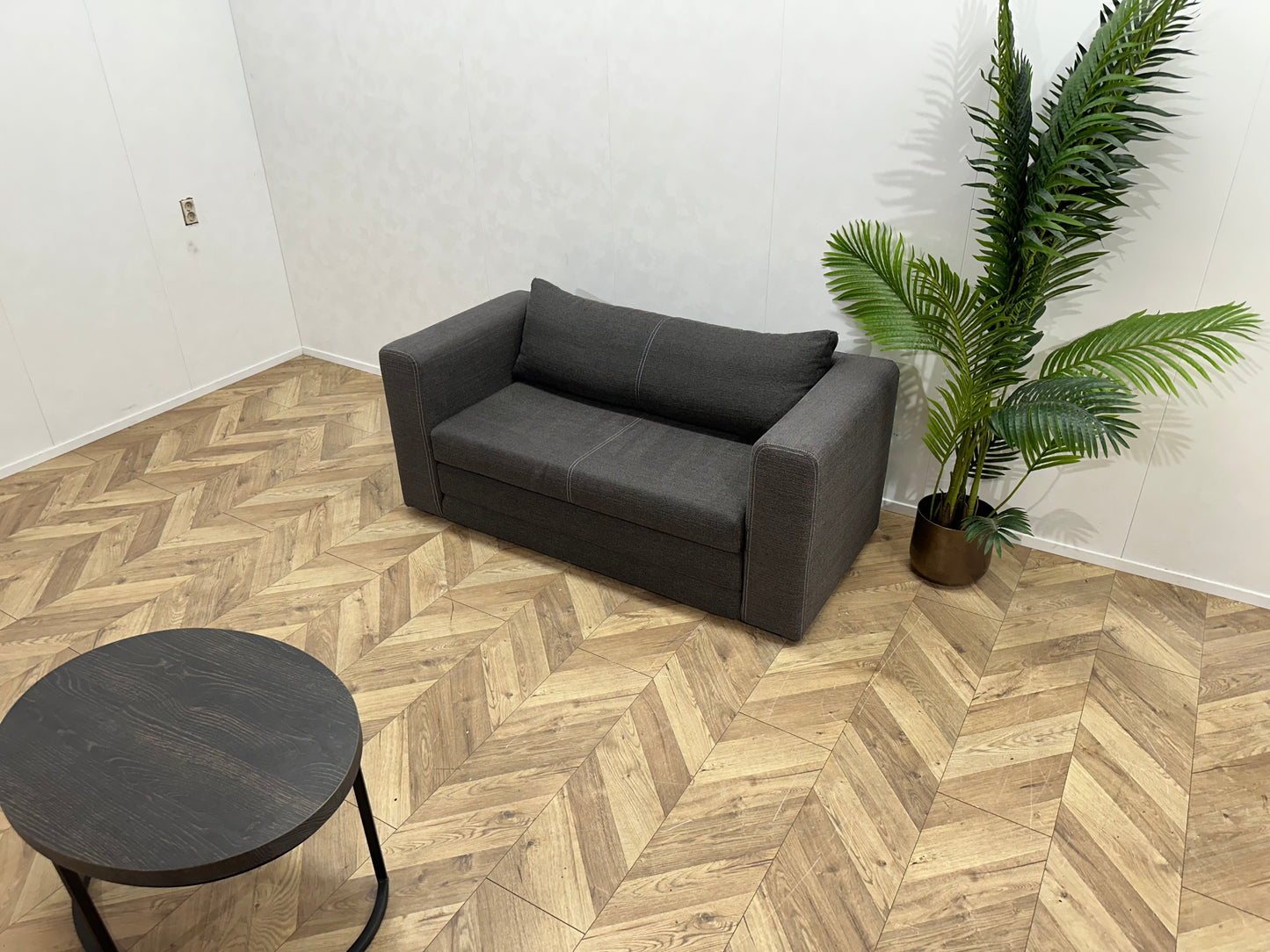 Antraciet 2-Zits Bank ~ Losse Kussens Met Afneembare Hoezen